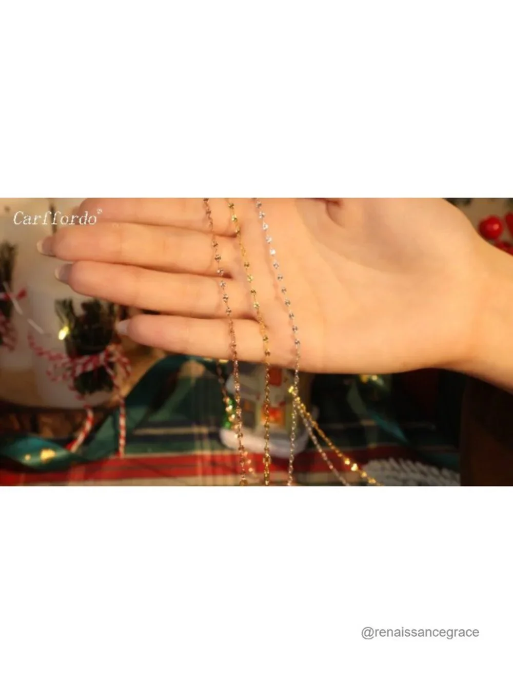 925 Sterling Silver Lip Link Chain Necklace, 16 Inch Gold Plated Hypoallergenic